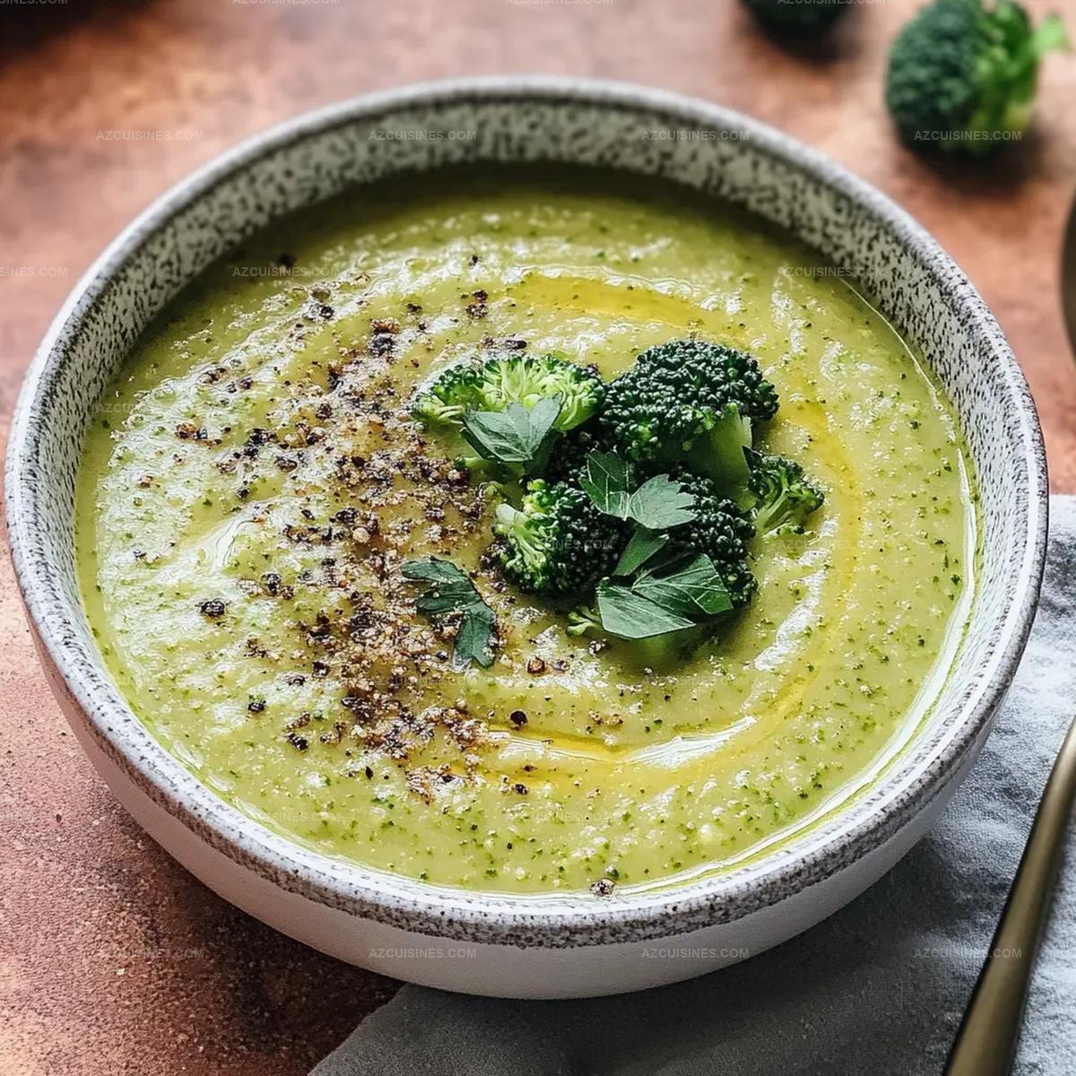 Maximize Flavor: Pureed Broccoli Soup Using Stalks & Florets